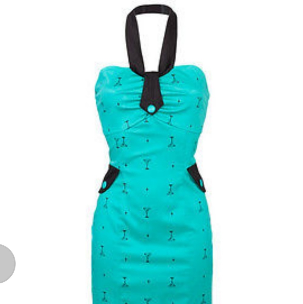 Voodoo Vixen XL Martini Pinup Rockabilly Dress